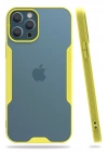 BFS  iPhone 12 Pro Max Kılıf Platin Silikon - Sarı