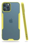 BFS  iPhone 12 Pro Max Kılıf Platin Silikon - Sarı