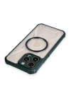 BFS  iPhone 12 Pro Max Kılıf Prag Magneticsafe Kapak - Koyu Yeşil