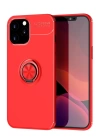 BFS  iPhone 12 Pro Max Kılıf Range Yüzüklü Silikon - Kırmızı