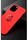 BFS  iPhone 12 Pro Max Kılıf Range Yüzüklü Silikon - Kırmızı