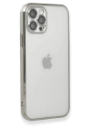 BFS  iPhone 12 Pro Max Kılıf Razer Lensli Silikon - Gümüş