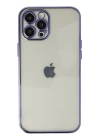 BFS  iPhone 12 Pro Max Kılıf Razer Lensli Silikon - Mor