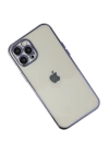 BFS  iPhone 12 Pro Max Kılıf Razer Lensli Silikon - Mor