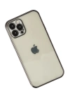 BFS  iPhone 12 Pro Max Kılıf Razer Lensli Silikon - Siyah