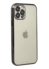 BFS  iPhone 12 Pro Max Kılıf Razer Lensli Silikon - Siyah