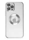 BFS  iPhone 12 Pro Max Kılıf Slot Silikon - Gümüş