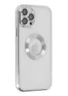 BFS  iPhone 12 Pro Max Kılıf Slot Silikon - Gümüş