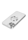 BFS  iPhone 12 Pro Max Kılıf Slot Silikon - Gümüş