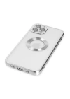 BFS  iPhone 12 Pro Max Kılıf Slot Silikon - Gümüş