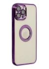BFS  iPhone 12 Pro Max Kılıf Slot Silikon - Mor