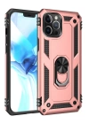 BFS  iPhone 12 Pro Max Kılıf Sofya Yüzüklü Silikon Kapak - Rose