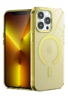 BFS  iPhone 12 Pro Max Kılıf Troy Magsafe Kapak - Sarı
