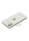 BFS  iPhone 12 Renkli Kamera Lens Koruma Cam - Sarı-Turuncu
