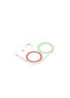 BFS  iPhone 12 Renkli Kamera Lens Koruma Cam - Yeşil-Pembe