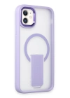 BFS  iPhone 12 Tork Magsafe Standlı Kapak - Lila