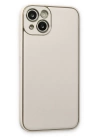 BFS  iPhone 13 Kılıf Coco Deri Silikon Kapak - Beyaz