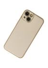 BFS  iPhone 13 Kılıf Coco Deri Silikon Kapak - Gold