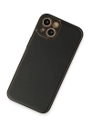 BFS  iPhone 13 Kılıf Coco Deri Silikon Kapak - Siyah