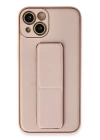BFS  iPhone 13 Kılıf Coco Deri Standlı Kapak - Pembe