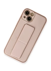 BFS  iPhone 13 Kılıf Coco Deri Standlı Kapak - Pembe