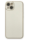 BFS  iPhone 13 Kılıf Coco Karbon Silikon - Beyaz