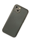BFS  iPhone 13 Kılıf Coco Karbon Silikon - Füme