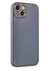 BFS  iPhone 13 Kılıf Coco Karbon Silikon - Gri