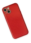 BFS  iPhone 13 Kılıf Coco Karbon Silikon - Kırmızı