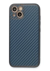 BFS  iPhone 13 Kılıf Coco Karbon Silikon - Mavi