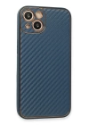 BFS  iPhone 13 Kılıf Coco Karbon Silikon - Mavi