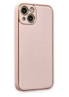 BFS  iPhone 13 Kılıf Coco Karbon Silikon - Pembe