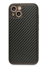 BFS  iPhone 13 Kılıf Coco Karbon Silikon - Siyah