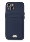 BFS  iPhone 13 Kılıf Kelvin Kartvizitli Silikon - Lacivert