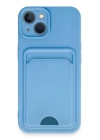 BFS  iPhone 13 Kılıf Kelvin Kartvizitli Silikon - Mavi