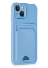 BFS  iPhone 13 Kılıf Kelvin Kartvizitli Silikon - Mavi
