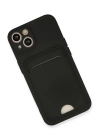 BFS  iPhone 13 Kılıf Kelvin Kartvizitli Silikon - Siyah