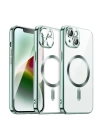 BFS  iPhone 13 Kılıf Kross Magneticsafe Kapak - Koyu Yeşil