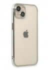 BFS  iPhone 13 Kılıf  Lensli Silikon - Gümüş