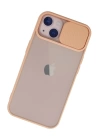 BFS  iPhone 13 Kılıf Palm Buzlu Kamera Sürgülü Silikon - Pembe