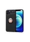 BFS iPhone 13 Kılıf Range Yüzüklü Silikon - Siyah-Gold