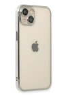 BFS  iPhone 13 Kılıf Razer Lensli Silikon - Gümüş