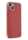 BFS  iPhone 13 Kılıf Volet Silikon - Kırmızı