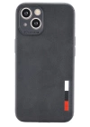 BFS  iPhone 13 Mini Kılıf Loop Deri Silikon - Siyah