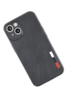 BFS  iPhone 13 Mini Kılıf Loop Deri Silikon - Siyah