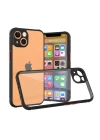 BFS  iPhone 13 Mini Kılıf Miami Şeffaf Silikon - Siyah