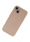 BFS iPhone 13 Mini Kılıf Nano içi Kadife Silikon - Pudra