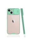 BFS  iPhone 13 Mini Kılıf Platin Kamera Koruma Silikon - Açık Yeşil