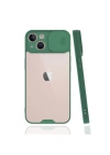 BFS  iPhone 13 Mini Kılıf Platin Kamera Koruma Silikon - Yeşil