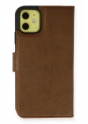 BFS iPhone 13 Mini Kılıf Trend S Plus Kapaklı Kılıf - Taba